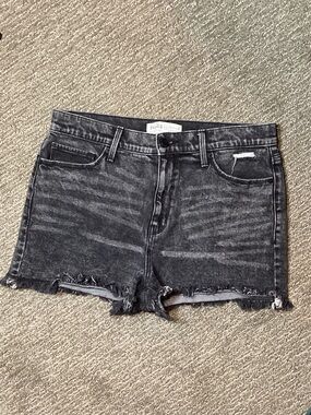 Mudd Black Washed Denim Jean Shorts